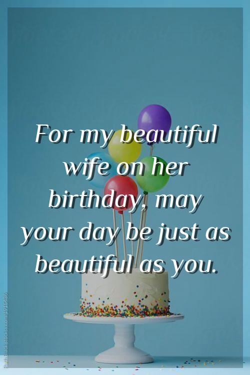 to wife birthday message
